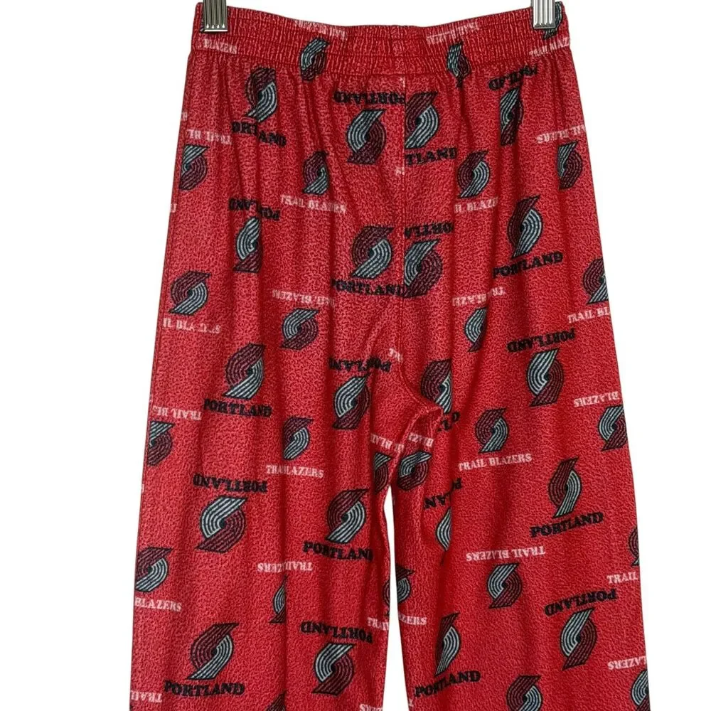 NBA Portland Trail Blazers Basketball Flannel Pajama Pants Girl Youth L 12 14